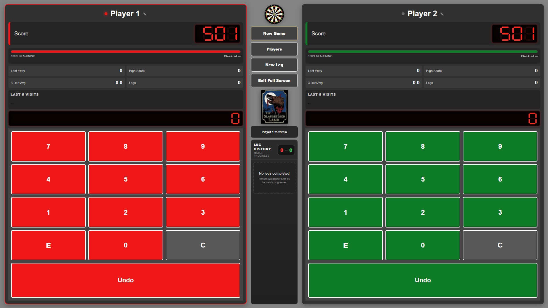 Slaughtered Lamb Darts HTML version