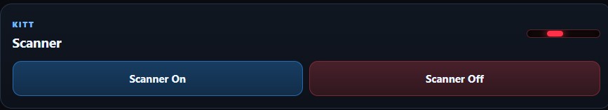 KITT scanner controls