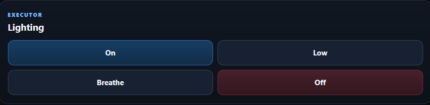 Executor lighting controls