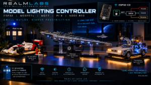 ESP32 and MOSFET smart model lighting controller
