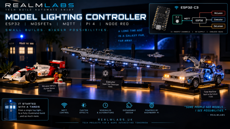 ESP32 and MOSFET smart model lighting controller